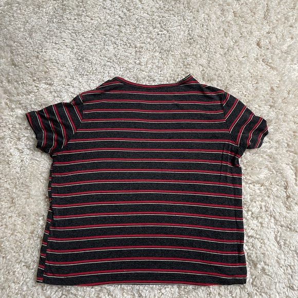 Suite Benedict Striped Cropped Tee Size Small - Picture 2 of 8